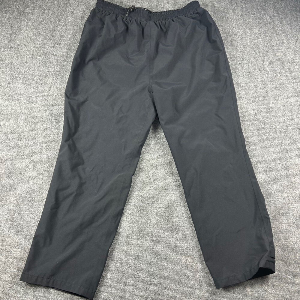 Cabelas Rain Pants Men 2XL Black Gore-Tex Nylon Waterproof Outdoor Hiking Fish